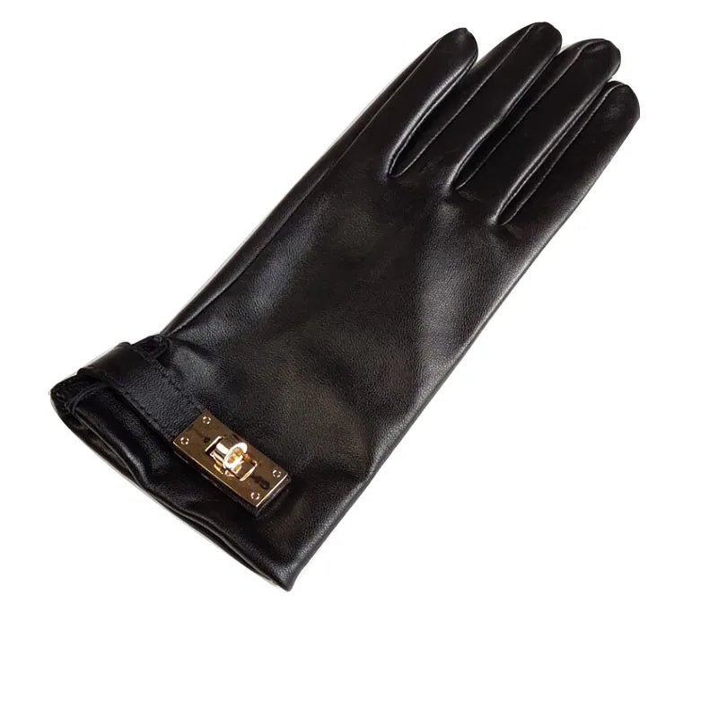 Leather Buckle Glove