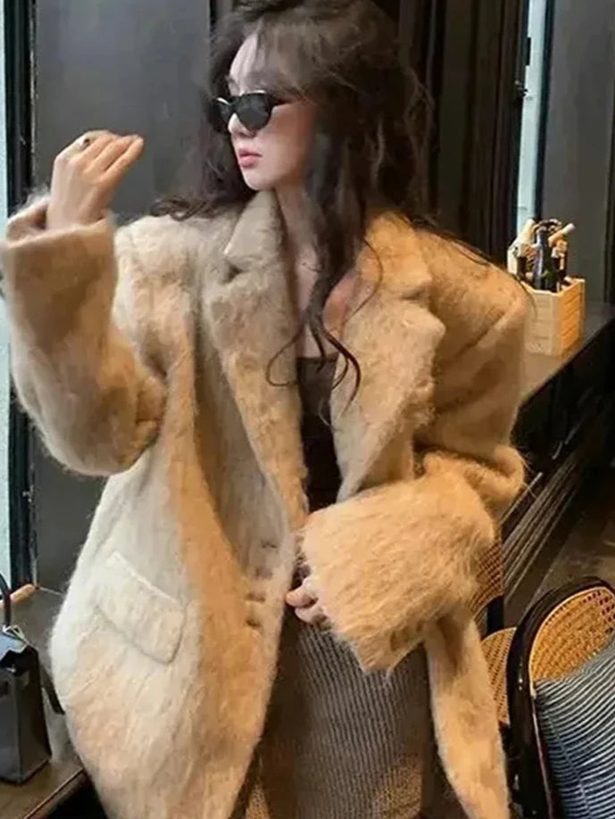 Elegant Wool Blazer – Damen Blazer mit Umlegekragen