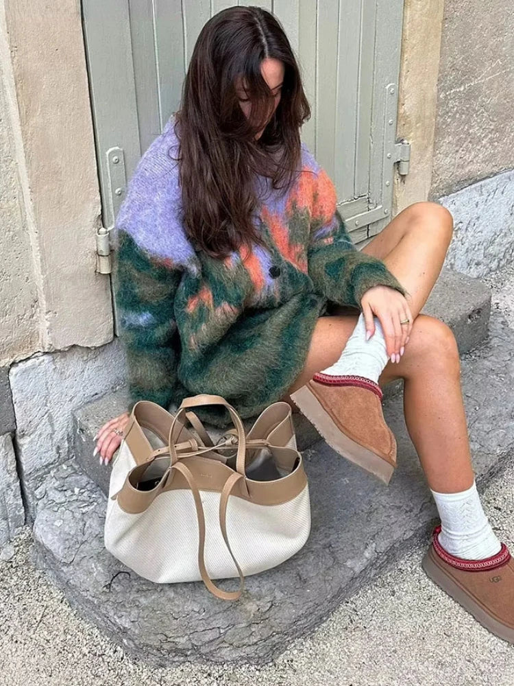 Printed Cardigan