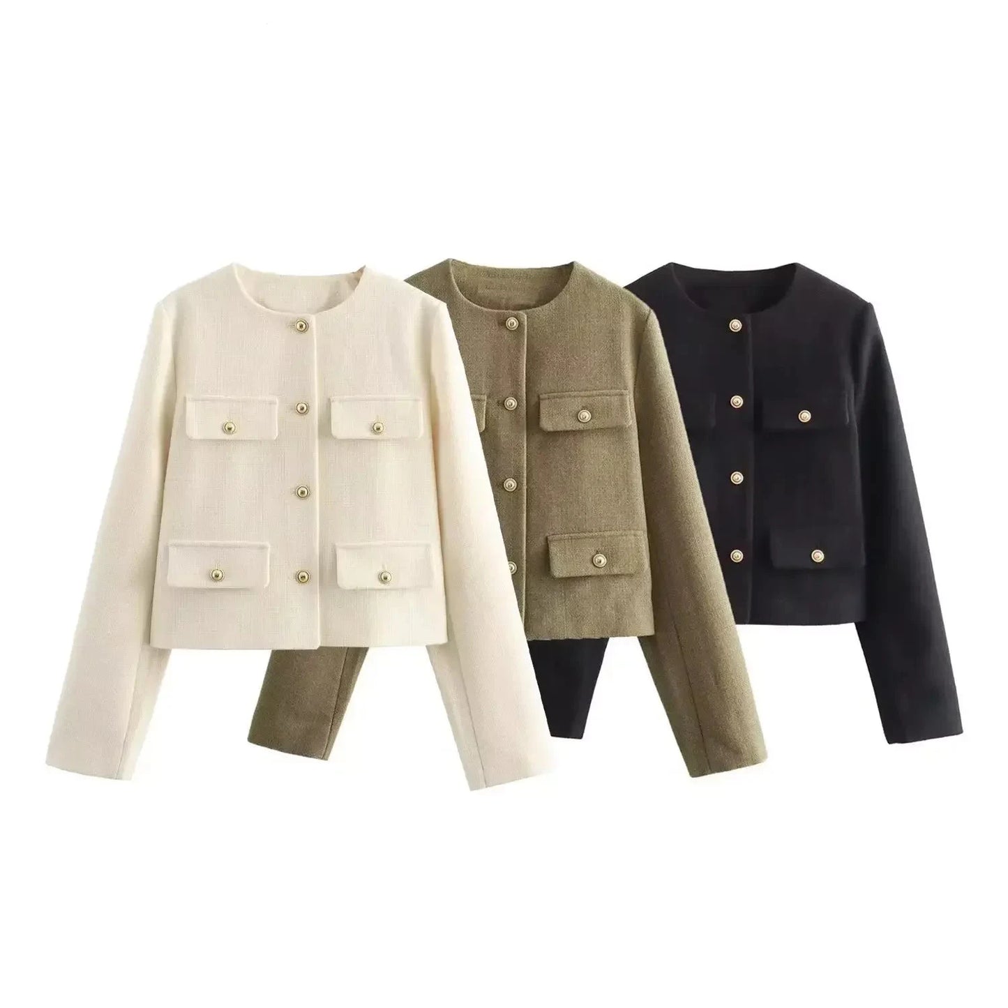 Kurzjacke mit Taschen