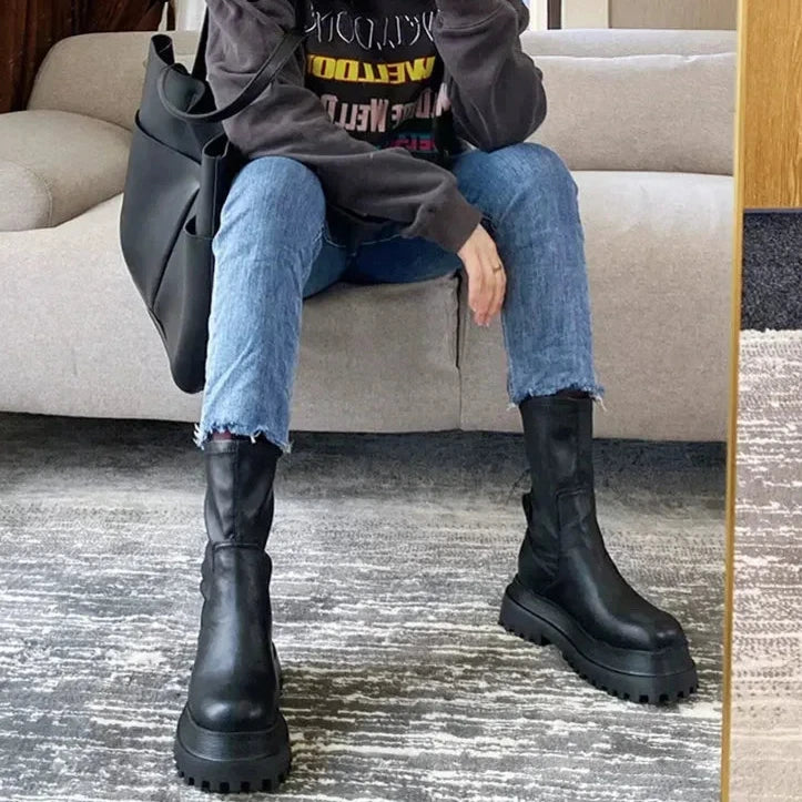 Chunky Platform Boots für Damen
