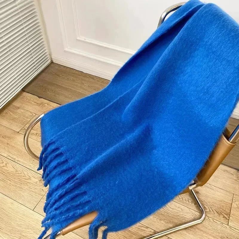 Dicker Mohair-Schal für Damen – Warm & Stilvoll für den Winter