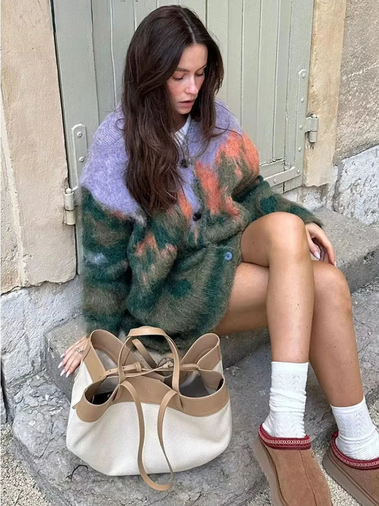 Printed Cardigan