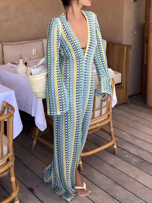Rainbow Breeze Maxi Dress