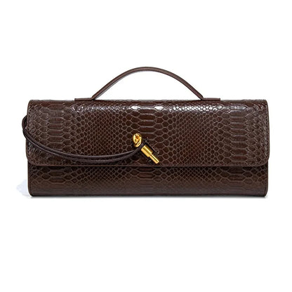 Elegante Vintage Krokodil-Muster Abendtasche