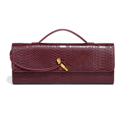 Elegante Vintage Krokodil-Muster Abendtasche