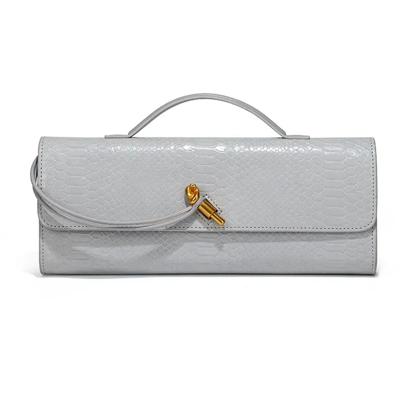 Elegante Vintage Krokodil-Muster Abendtasche