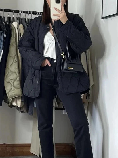 Damen Oversized Long Jacket – Streetwear Jacke