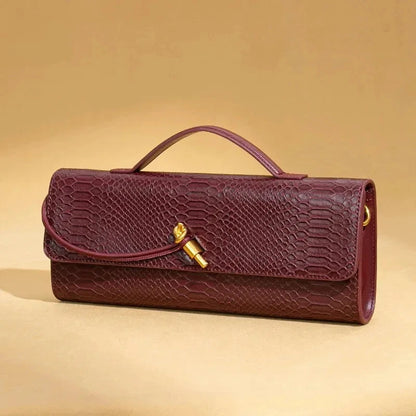 Elegante Vintage Krokodil-Muster Abendtasche