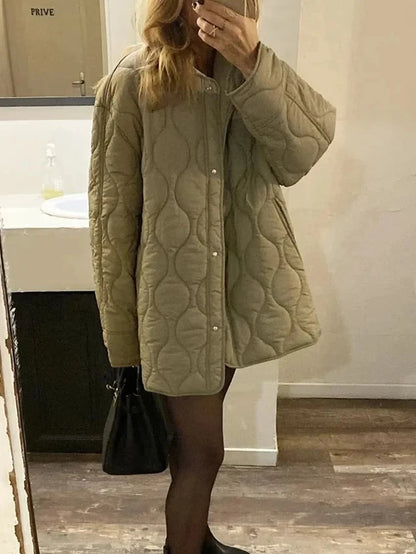 Damen Oversized Long Jacket – Streetwear Jacke