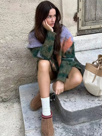 Printed Cardigan