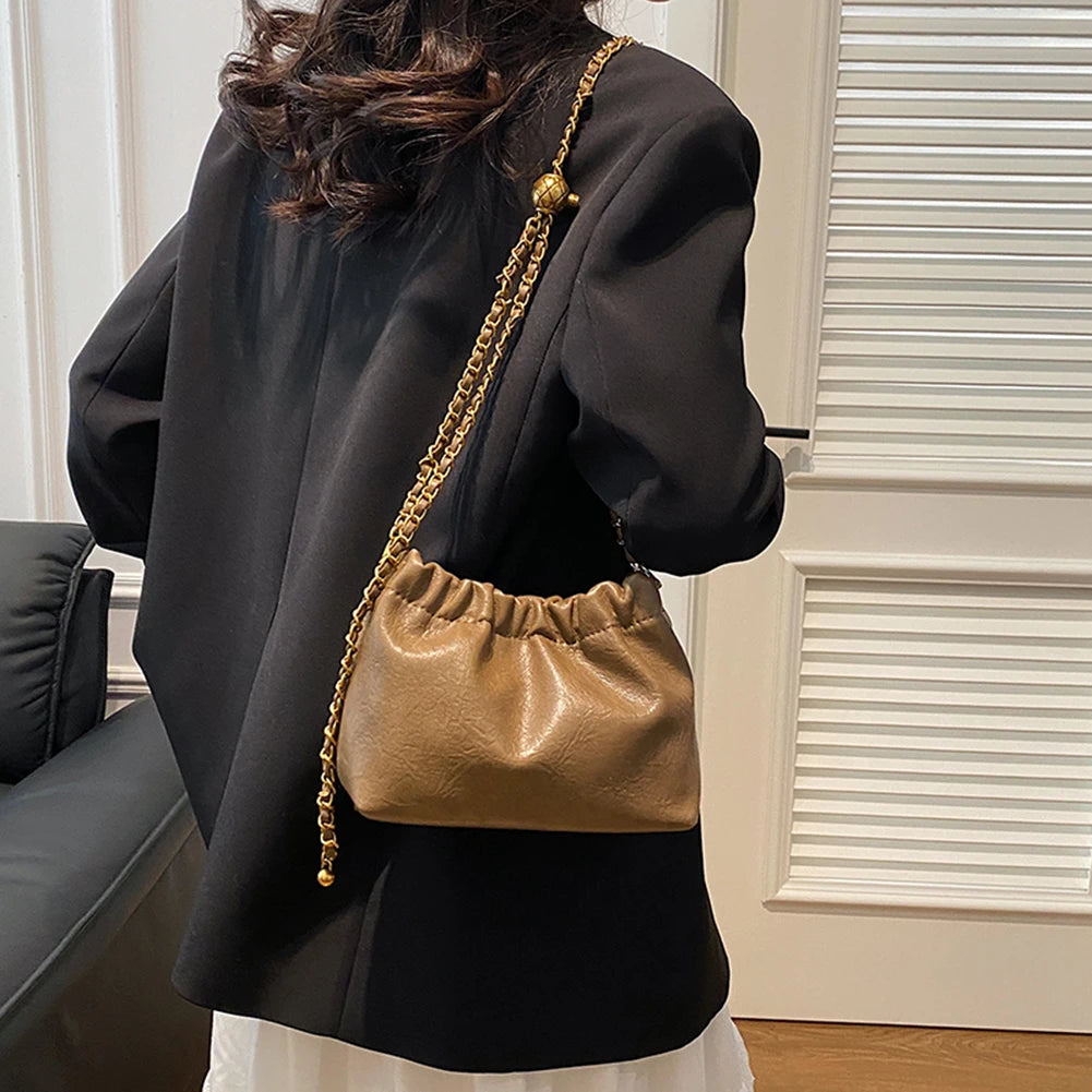 Stylish Pleated Crossbody Bag