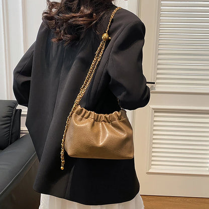 Stylish Pleated Crossbody Bag