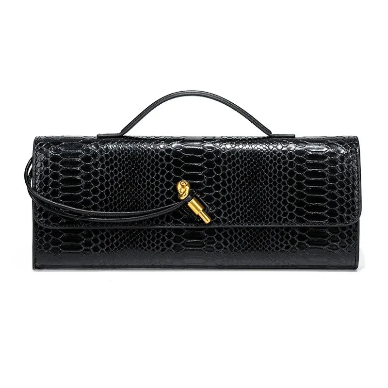 Elegante Vintage Krokodil-Muster Abendtasche