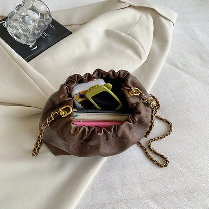 Stylish Pleated Crossbody Bag